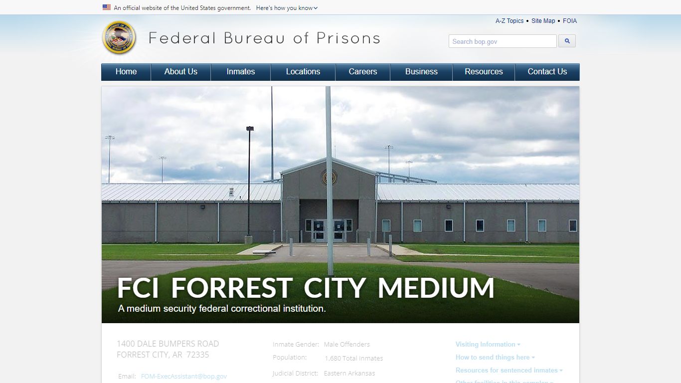 FCI Forrest City Medium - Federal Bureau of Prisons